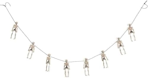 Blue Panda 6 Feet Halloween Skeleton Garland