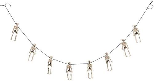 Blue Panda 6 Feet Halloween Skeleton Garland