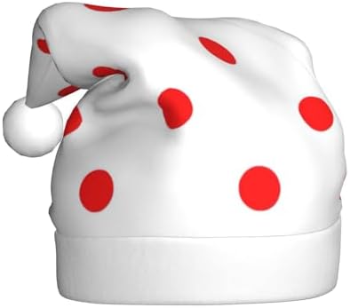 QinZheng Polka Dot Santa Hat for Women