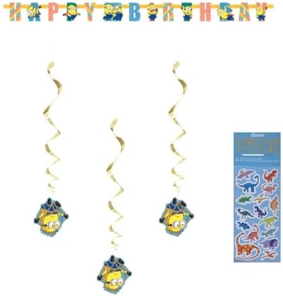 Despicable Me Birthday Banner and Decorations Bundle