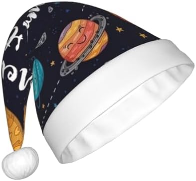 QinZheng Personalized Santa Hat with Planet Print