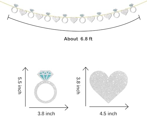 Diamond Ring Wedding Engagement Party Decor Banner