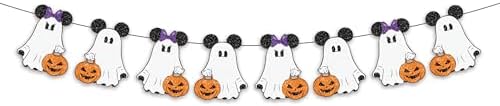 Halloween Boo Garland Banner 10Pcs Mouse Theme Decor