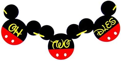 Oh Twodles Banner Mickey Mouse Clubhouse 2nd Birthday Decorations