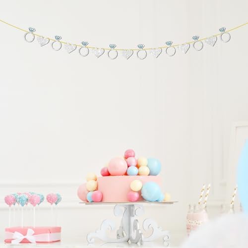 Diamond Ring Wedding Engagement Party Decor Banner