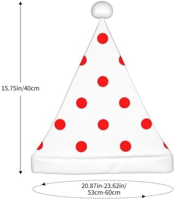 QinZheng Polka Dot Santa Hat for Women