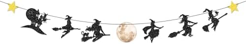 Halloween Witches Garland Banner for Party Decor
