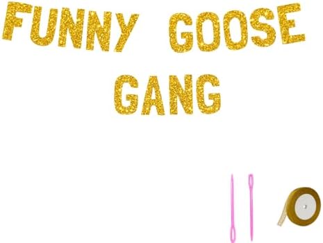 Meowoo Funny Goose Gang Decor Banner