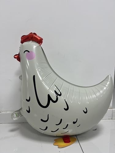 8pcs Walking Chicken Balloons Birthday Decorations