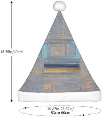 QINZHENG Personalized Santa Hat with Programming Code Print for Women and Adults
