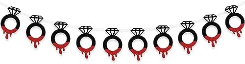 Halloween Blood Diamond Ring Wedding Banner