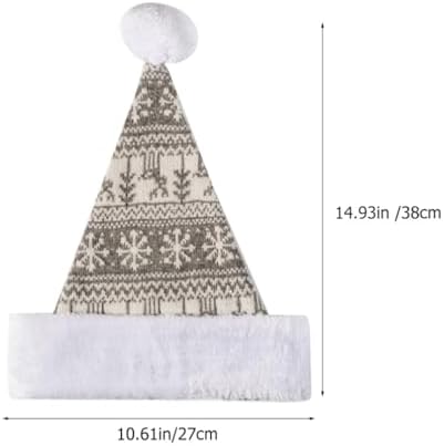 Didiseaon Knitted Santa Hat Christmas Party Winter Hat Costume
