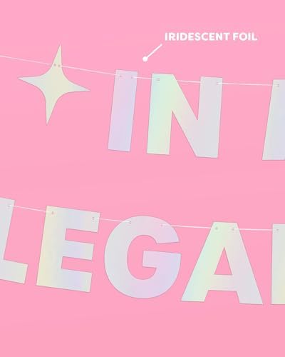 In My Legal Era Foil Banner 3 Ft Iridescent