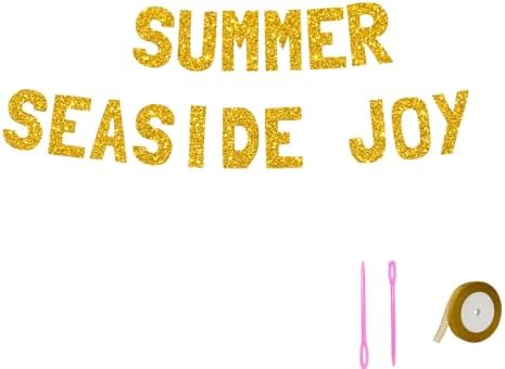 Meowoo Sparkling Summer Seaside Banner 77 Inch