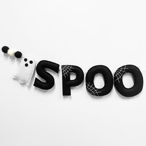 Halloween Decor Pre-Strung Felt Spooky Banner Garland