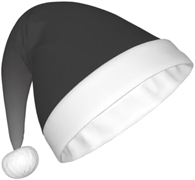 QINZHENG White to Black Santa Hat Personalized Christmas Hat for Women