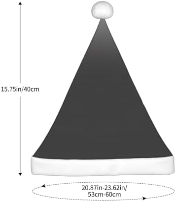 QINZHENG White to Black Santa Hat Personalized Christmas Hat for Women
