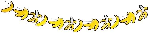 Banana Birthday Banner Party Decor 12 Pieces