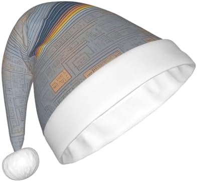 QINZHENG Personalized Santa Hat with Programming Code Print for Women and Adults
