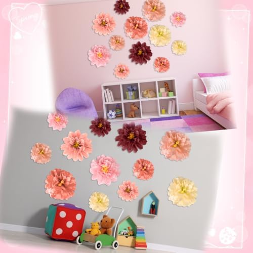 12 Pcs Large Mexican Tissue Flowers 20 8 Fiesta Decorations