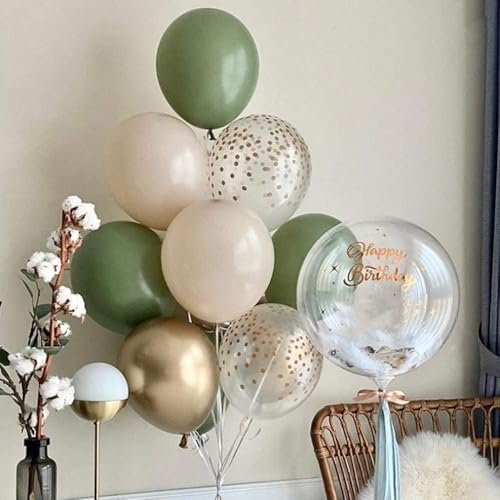 137PCS Sage Green Balloon Garland Arch Kit