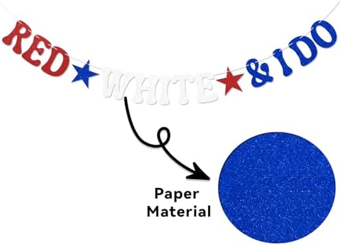 Red White I Do Patriotic Engagement Banner