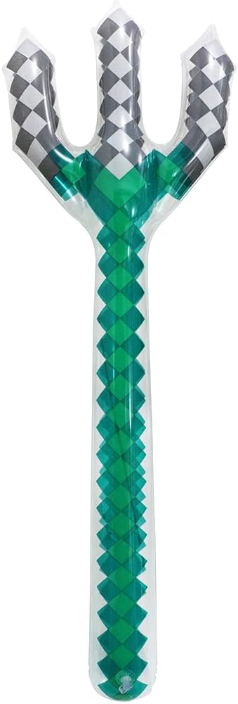 Hokilands 38 Inch Pixel Trident Inflatable Party Favor