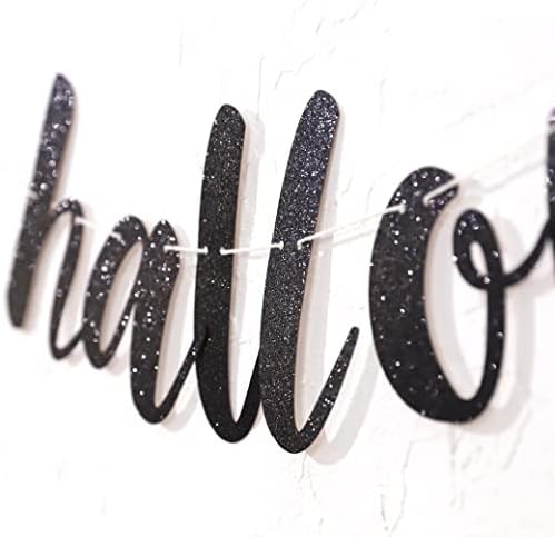 Happy Halloween Black Banner - Party Decoration