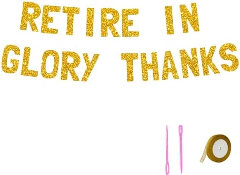 Meowoo Retirement Party Banner with Gold Glitter