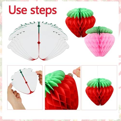 Coaroly Strawberry Party Decorations Set