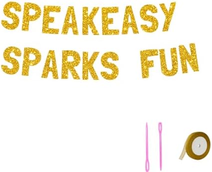 Meowoo Sparkling Gold Glitter Banner for Graduation Celebrations