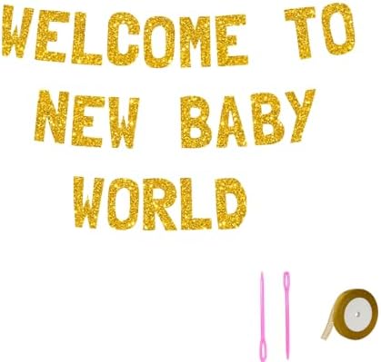 Meowoo Cheerful Baby World Decor 77 Inch Letters