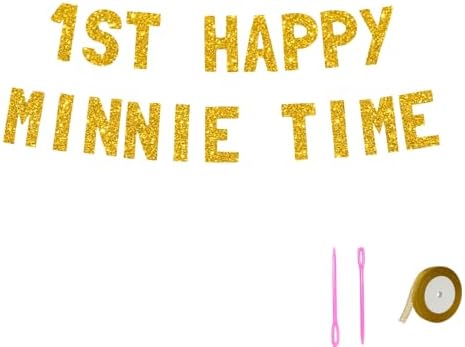 Meowoo Fun 1st Minnie Birthday Decor for Kids 1
