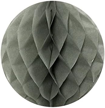 Wrapables 8 Inch Tissue Honeycomb Balls Gray Set of 4