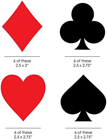 Big Dot of Happiness Las Vegas DIY Party Cut Outs 24 Count