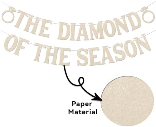 Diamond of the Season Banner - Ring Theme Bride to Be Sign
