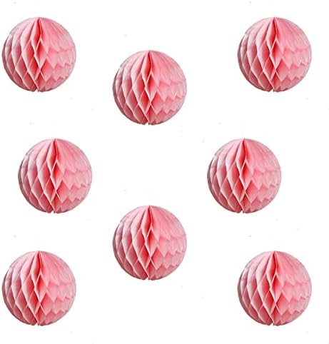 Ylys Love 3D Honeycomb Tissue Paper Party Balls 8pcs