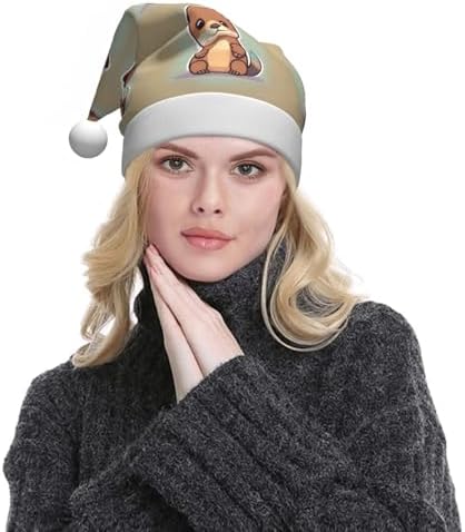 Cartoon Cute Otter Santa Hat Personalized