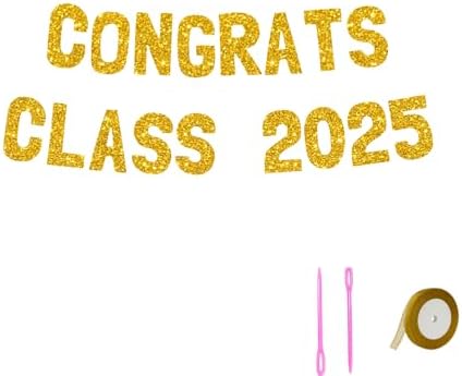 Meowoo Congrats Graduation Banner 77 Inch Letters