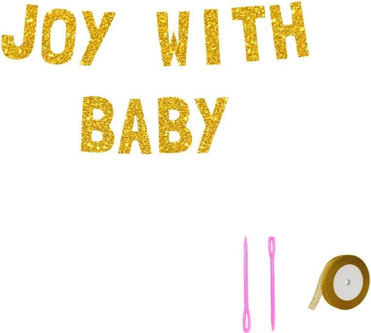 Meowoo Joyful Celebration Banner 77 Inch No Slide Glitter