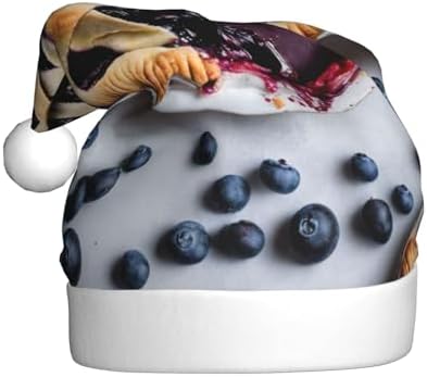 QINZHENG Santa Hat with Blueberry Pie 04 Print
