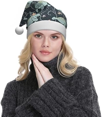 QINZHENG Manatee Santa Hat Personalized Velvet Plush Christmas Gift