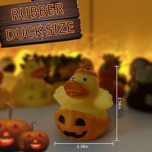 24 Piece Halloween Rubber Ducks Set