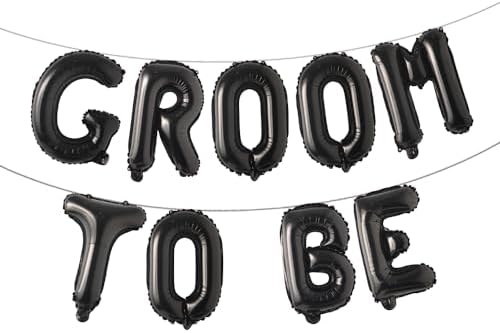 Bachelor Party Decorations Groom To Be Letters Black
