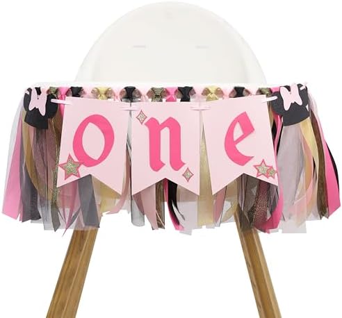 Minnie Mouse High Chair Banner for 1st Birthday