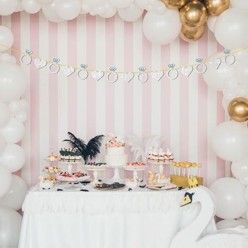 Diamond Ring Wedding Engagement Party Decor Banner