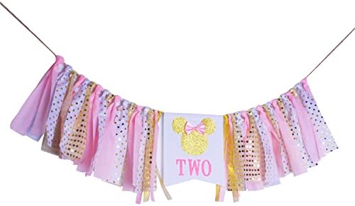 Mini Highchair Banner for 2nd Birthday Party
