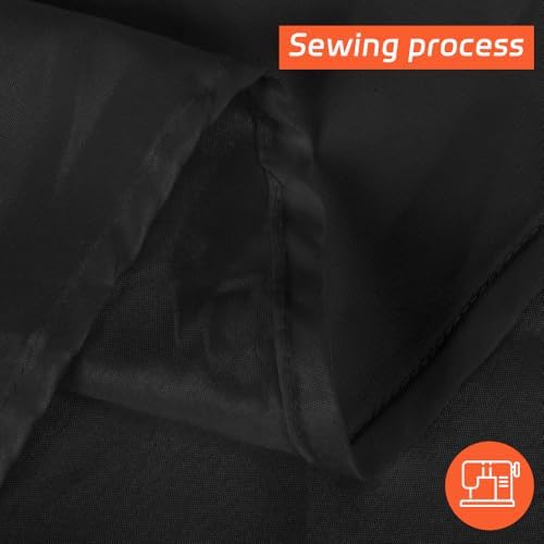 Cuckan 120 Inch Round Tablecloth 2 Pack Black