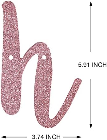 Rose Gold Happy Birthday Tropical Banner