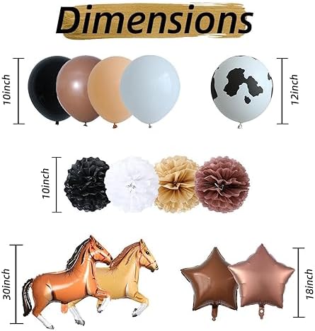 Western Cowboy Birthday Party Decorations Set